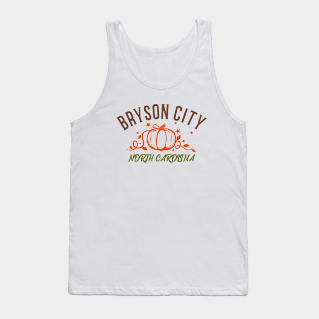 Bryson City, North Carolina Fall Tank Top by Mountain Morning Graphics